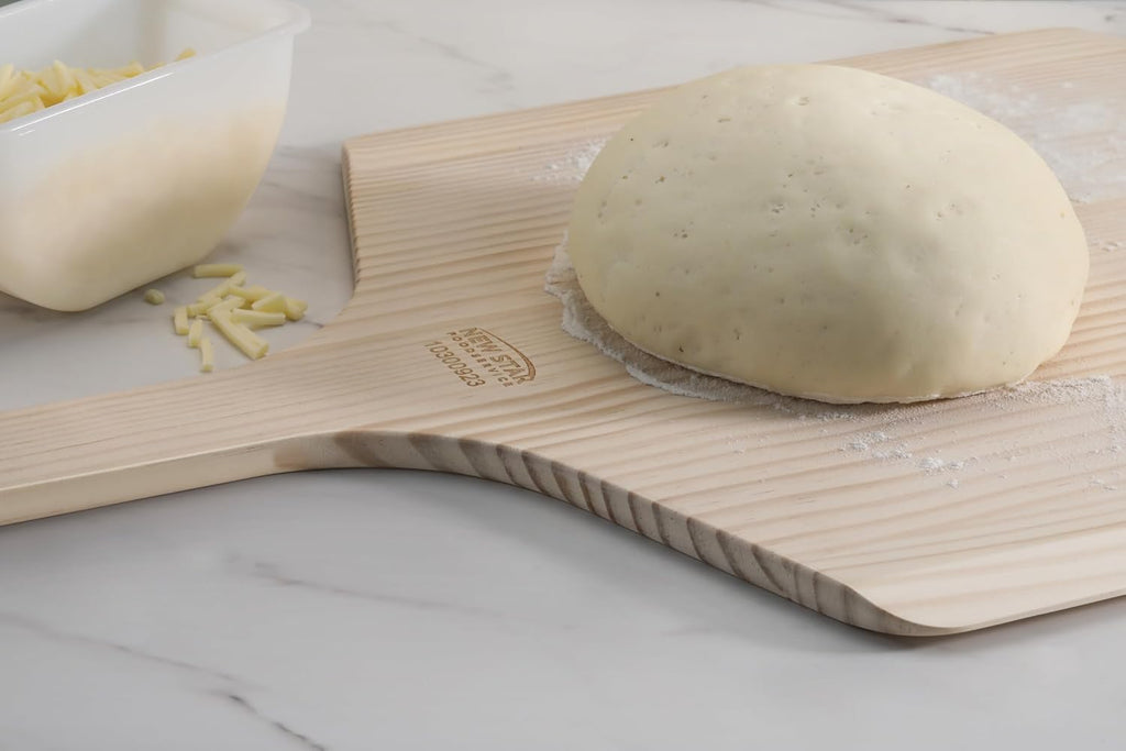 Wooden Pizza Peel, 16" L X 14" W, 24" Overall