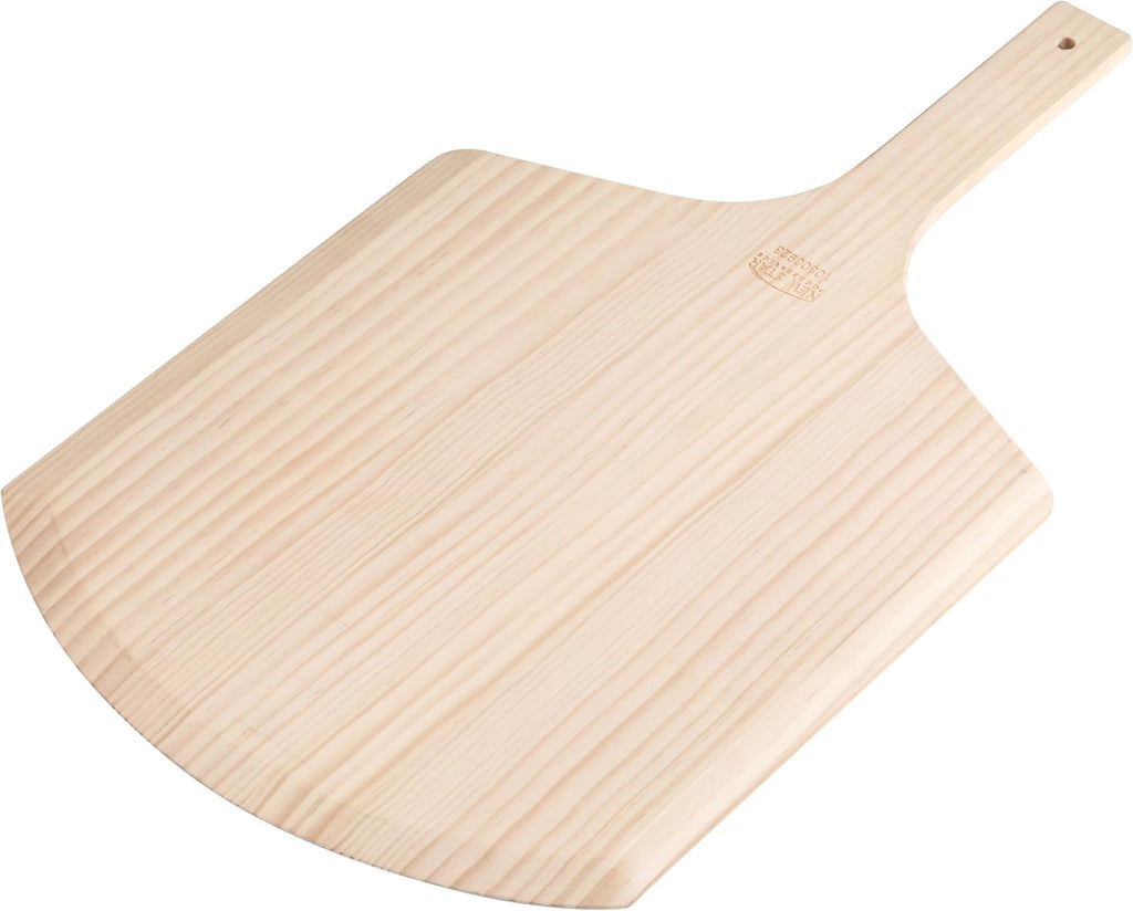Wooden Pizza Peel, 16" L X 14" W, 24" Overall